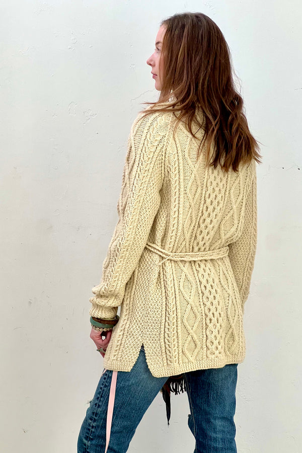 Vintage Hand Kinit Wool Cardigan, Wool